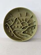 Mountain Range Enrichment Slow feeder bowl