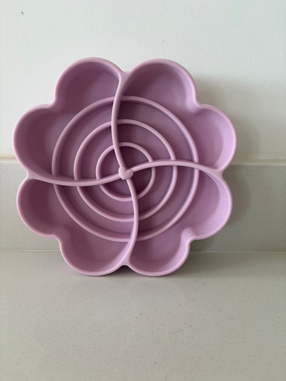 Spiral Bloom Enrichment Slow Feeder Bowl