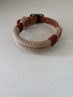 Sand Premium Rope & Biothane Buckle Dog Collar