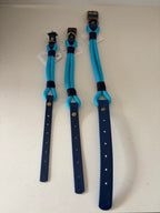 Blue Premium Rope & Biothane Buckle Dog Collar