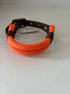 Orange Premium Rope & Biothane Buckle Dog Collar