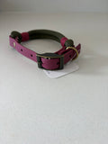 Hunter Green Premium Rope & Biothane Buckle Dog Collar