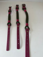 Hunter Green Premium Rope & Biothane Buckle Dog Collar
